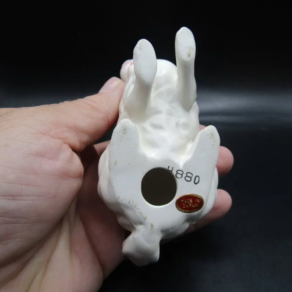 Lefton White Porcelain Rabbit Figurine - Picture 9 of 13